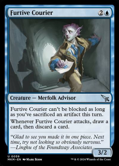 Furtive Courier MKM-59 Murders at Karlov Manor Magic card