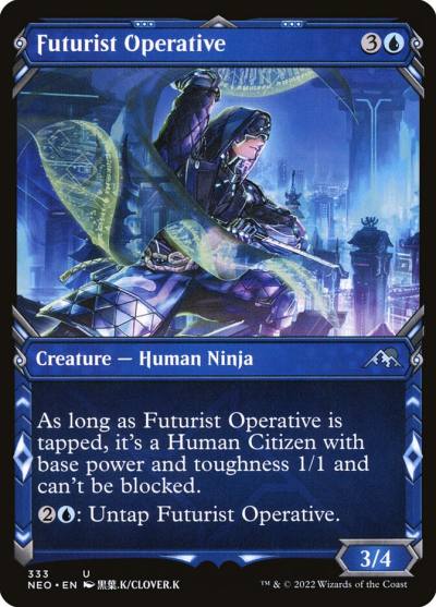 Futurist Operative NEO-333 Kamigawa: Neon Dynasty Magic card