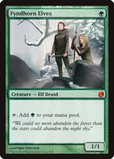 Fyndhorn Elves V13-4 From the Vault: Twenty Magic card