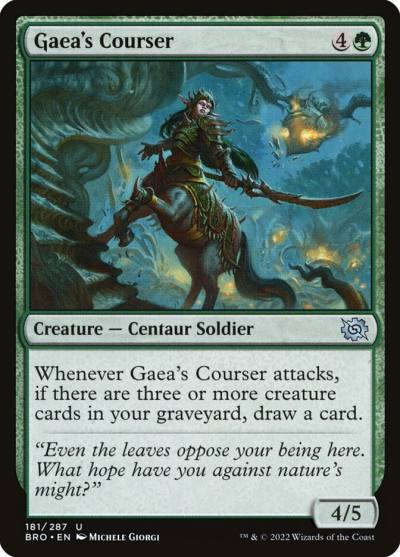 Gaea's Courser 181 The Brothers' War Magic card