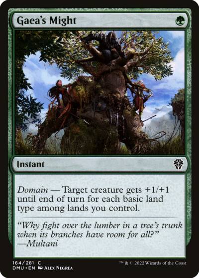Gaea's Might DMU-164 Dominaria United Magic card
