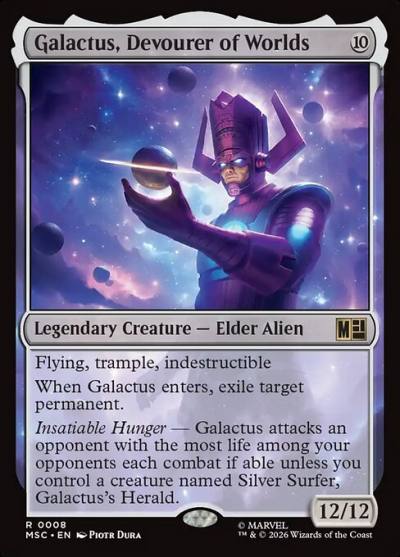 Galactus, Devourer of Worlds MSC-8 Marvel Super Heroes Commander Magic card