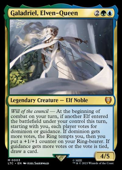 Galadriel, Elven-Queen LTC-3 Tales of Middle-earth Commander Magic card