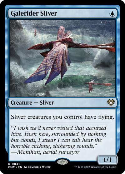 Galerider Sliver CMM-849 Commander Masters Magic card