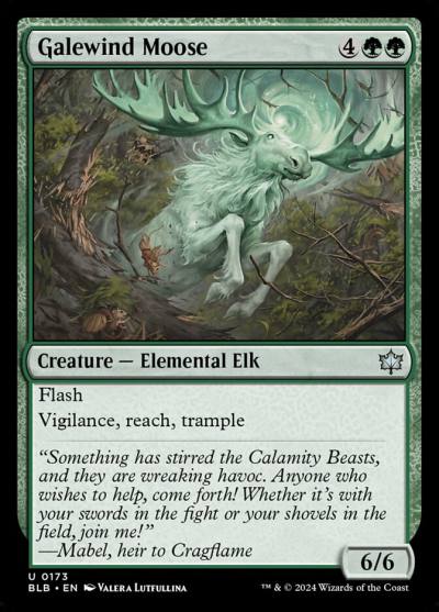 Galewind Moose BLB-173 Bloomburrow Magic card