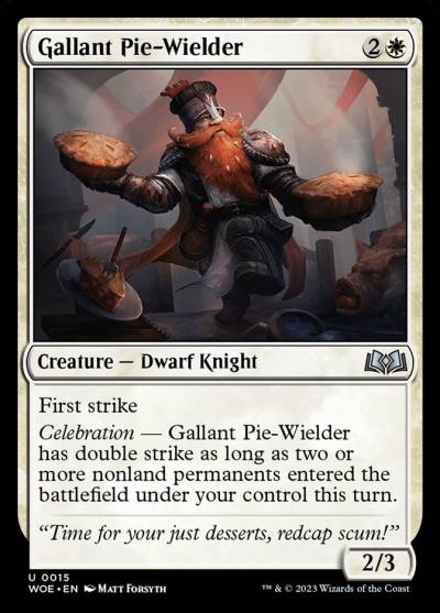 Gallant Pie-Wielder WOE-15 Wilds of Eldraine Magic card