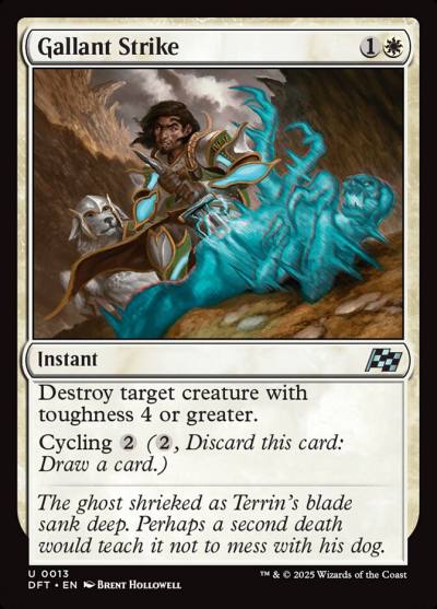 Gallant Strike DFT-13 Aetherdrift Magic card