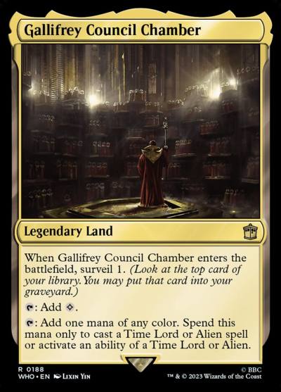 Gallifrey Council Chamber WHO-188 Doctor Who Magic card