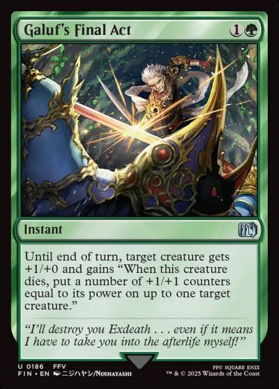 Galuf's Final Act FIN-186 Final Fantasy Magic card