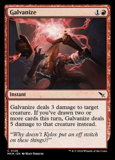 Galvanize MKM-128 Murders at Karlov Manor Magic card