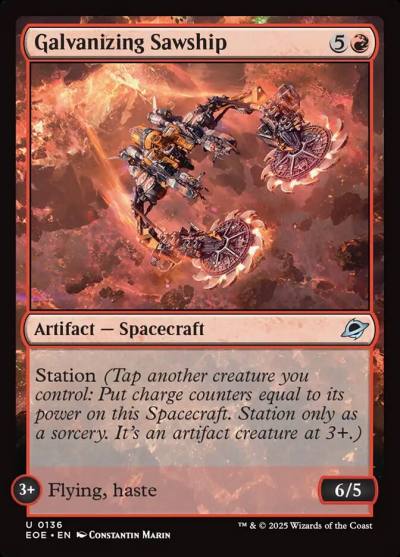Galvanizing Sawship EOE-136 Edge of Eternities Magic card