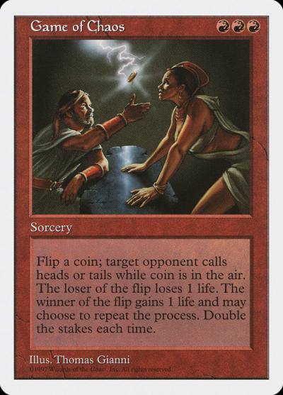 Game of Chaos 5ED-232 Fifth Edition Magic card