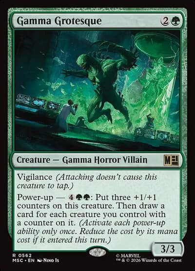 Gamma Grotesque 562 Marvel Super Heroes Commander Magic card