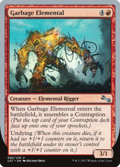 Garbage Elemental UST-82B Unstable Magic card