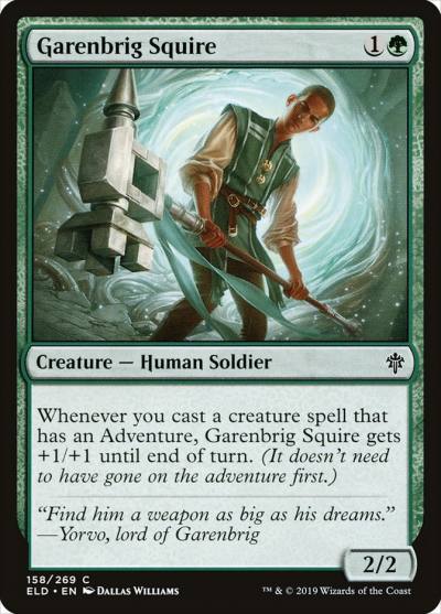 Garenbrig Squire ELD-158 Throne of Eldraine Magic card