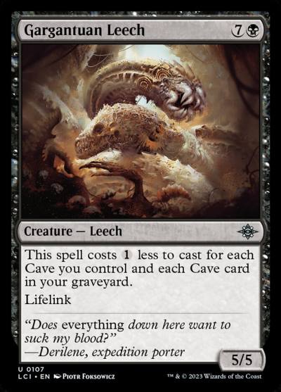 Gargantuan Leech LCI-107 The Lost Caverns of Ixalan Magic card