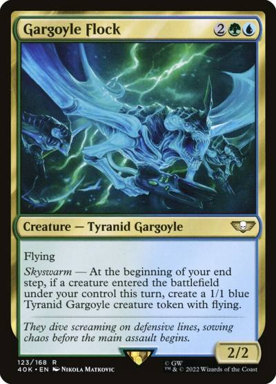 Gargoyle Flock 40K-123 Warhammer 40,000 Commander Magic card