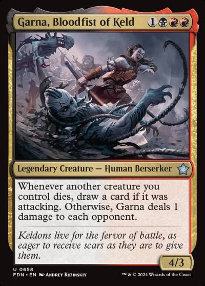 Garna, Bloodfist of Keld FDN-658 Foundations Magic card