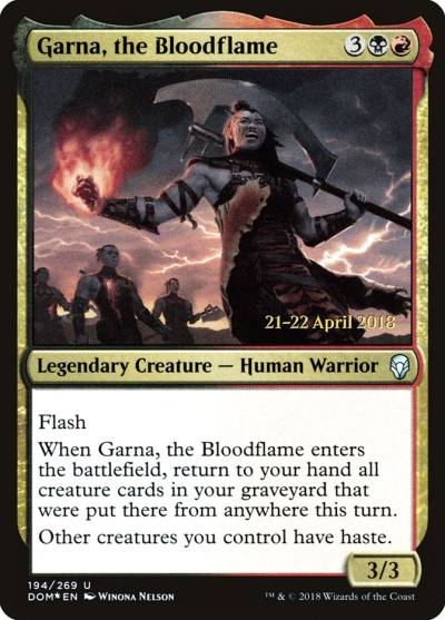 Garna, the Bloodflame PDOM-194S Dominaria Promos Magic card