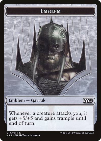 Garruk, Apex Predator Emblem TM15-14 Magic 2015 Tokens Magic card