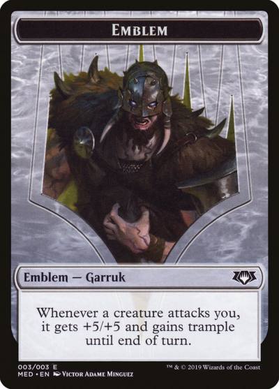 Garruk, Apex Predator Emblem TMED-W3 Mythic Edition Tokens Magic card