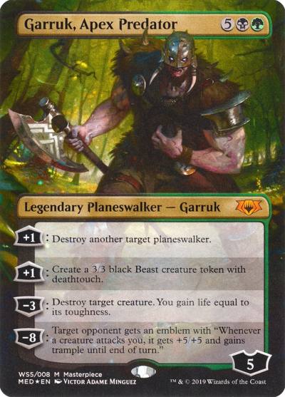 Garruk, Apex Predator MED-WS5 Mythic Edition Magic card