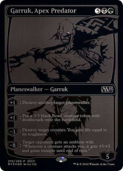 Garruk, Apex Predator PS14-210 San Diego Comic-Con 2014 Magic card
