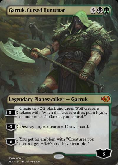 Garruk, Cursed Huntsman PRM-78856 Magic Online Promos Magic card