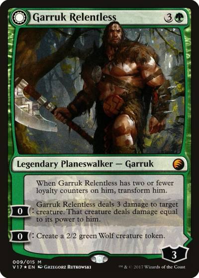 Garruk Relentless // Garruk, the Veil-Cursed V17-9 From the Vault: Transform Magic card