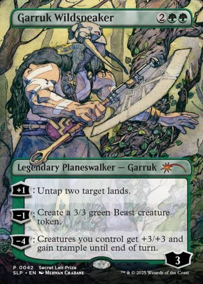 Garruk Wildspeaker SLP-42 Secret Lair Showdown Magic card