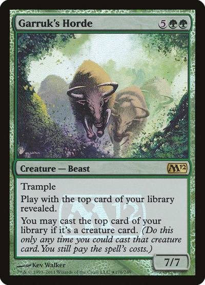 Garruk's Horde PM12-176STAR Magic 2012 Promos Magic card