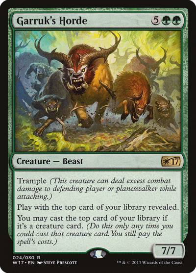 Garruk's Horde W17-24 Welcome Deck 2017 Magic card