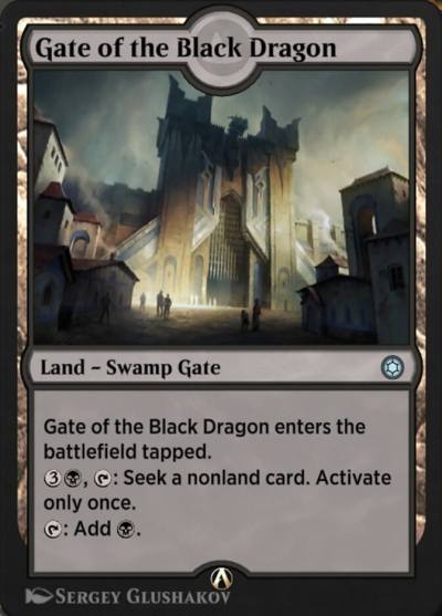 Gate of the Black Dragon HBG-77 Alchemy Horizons: Baldur's Gate Magic card