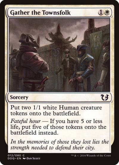Gather the Townsfolk DDQ-12 Duel Decks: Blessed vs. Cursed Magic card