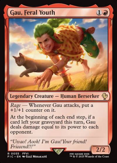 Gau, Feral Youth FIC-55 Final Fantasy Commander Magic card