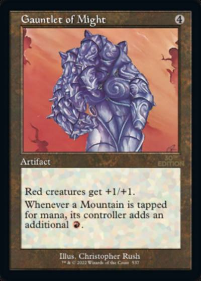 Gauntlet of Might 30A-537 30th Anniversary Edition Magic card