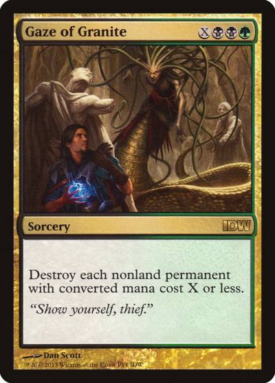 Gaze of Granite PIDW-14 IDW Comics Inserts Magic card