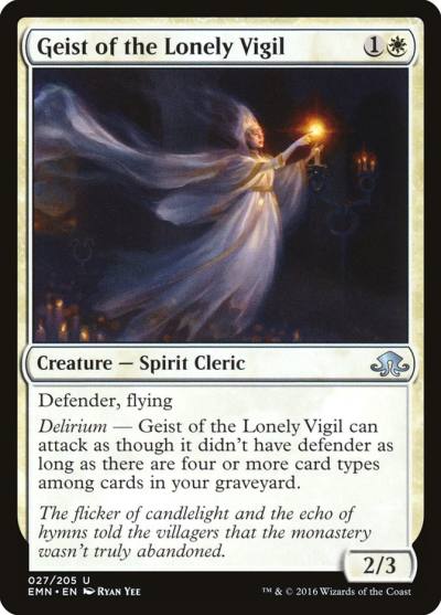 Geist of the Lonely Vigil 27 Eldritch Moon Magic card