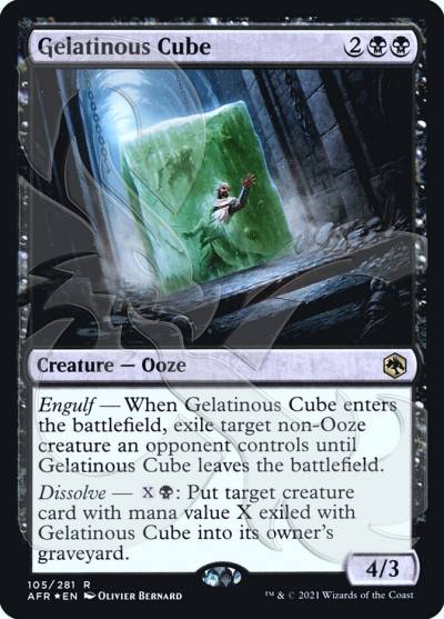 Gelatinous Cube PAFR-105A Adventures in the Forgotten Realms Promos Magic card