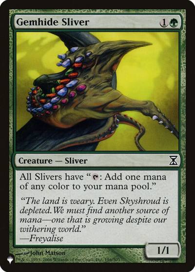 Gemhide Sliver PLST-TSP-196 The List Magic card