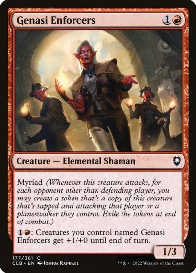 Genasi Enforcers CLB-177 Commander Legends: Battle for Baldur's Gate Magic card