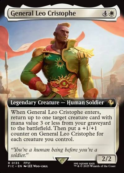 General Leo Cristophe FIC-135 Final Fantasy Commander Magic card