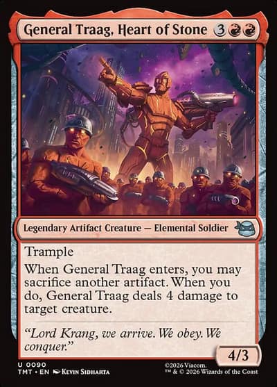 General Traag, Heart of Stone 90 Teenage Mutant Ninja Turtles Magic card