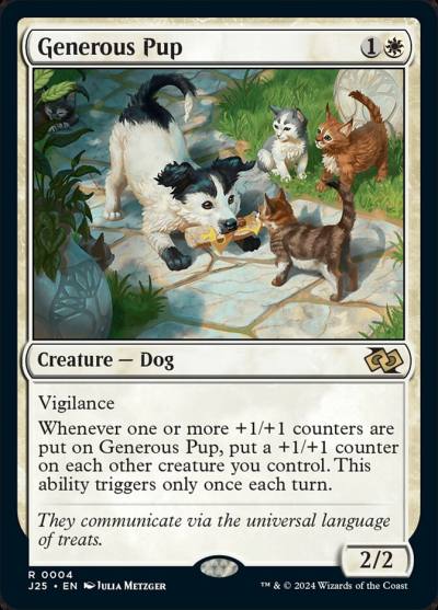 Generous Pup J25-4 Foundations Jumpstart Magic card