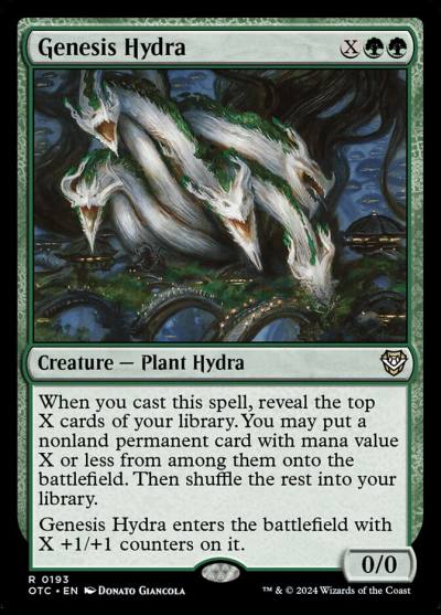 Genesis Hydra OTC-193 Outlaws of Thunder Junction Commander Magic card