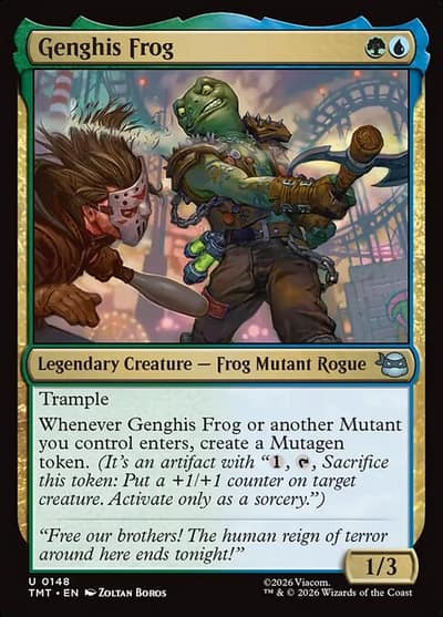 Genghis Frog 148 Teenage Mutant Ninja Turtles Magic card
