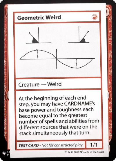 Geometric Weird CMB1-69 Mystery Booster Playtest Cards 2019 Magic card