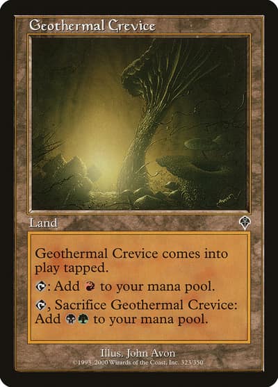 Geothermal Crevice INV-323 Invasion Magic card
