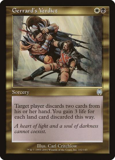Gerrard's Verdict APC-102 Apocalypse Magic card