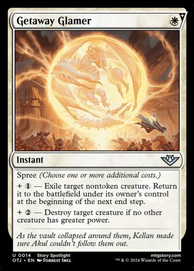 Getaway Glamer OTJ-14 Outlaws of Thunder Junction Magic card
